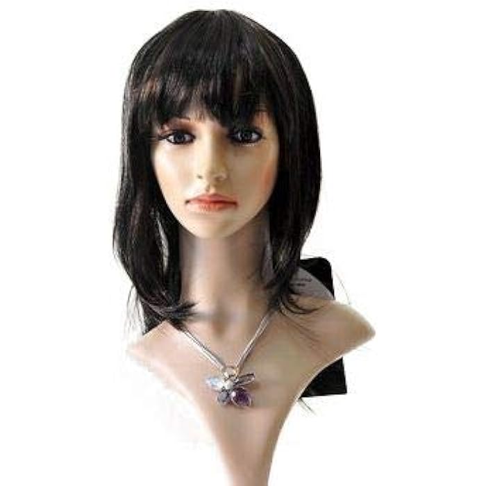 DILLARDS Ladystar Synthetic Black Straight Full Cap Wig With Bangs (Wg10037)) - Image 4